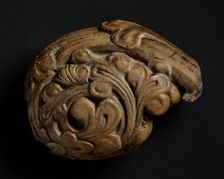 Decorative foliage from Temple Church, London, 1842. Creator: Unknown