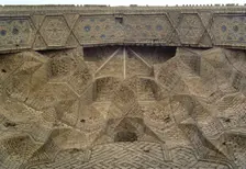 Decorative muqarnas vaulting, The Masjid-I Mosque, Varamin, Iran, Mongol Period, 1322 (2000). Creator: Unknown