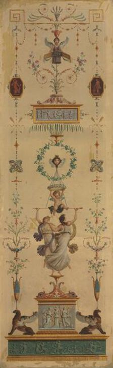 Decorative Panel, 1790s. Creator: Pierre Rousseau (French, 1751-1829)
