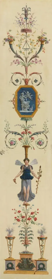 Decorative Panel, 1790s. Creator: Pierre Rousseau (French, 1751-1829)