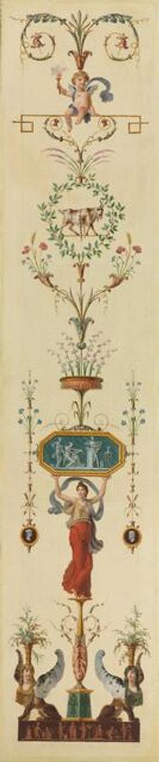 Decorative Panel, 1790s. Creator: Pierre Rousseau (French, 1751-1829)