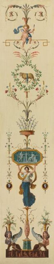 Decorative Panel, 1790s. Creator: Pierre Rousseau (French, 1751-1829)
