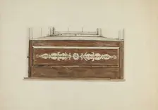 Decorative Panel Under Window, c. 1938. Creator: Albert Pratt