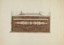Decorative Panel Under Window, c. 1938. Creator: Albert Pratt