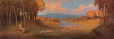 Decorative Panel for a Rosewood Piano, c1900, (1903). Artist: Alfred Hartley