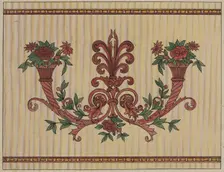 Decorative Panel from Rail Car Interior, c. 1936. Creator: Wellington Blewett