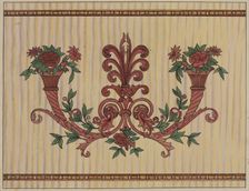 Decorative Panel from Rail Car Interior, c. 1936. Creator: Wellington Blewett