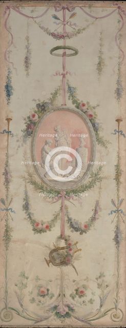 Decorative panel (one of a pair), 18th century. Creator: Manner of Le Riche.