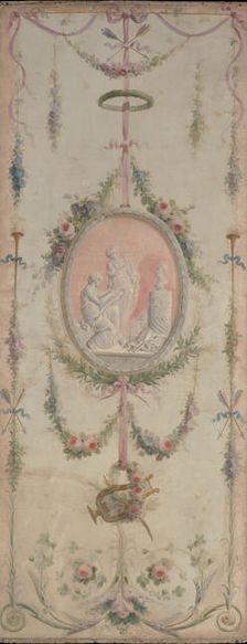 Decorative panel (one of a pair), 18th century. Creator: Manner of Le Riche