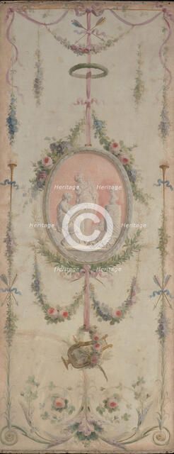 Decorative panel (one of a pair), 18th century. Creator: Manner of Le Riche.