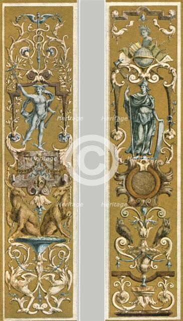 Decorative painting in the Louvre, Paris, France, (1928). Creator: Unknown.