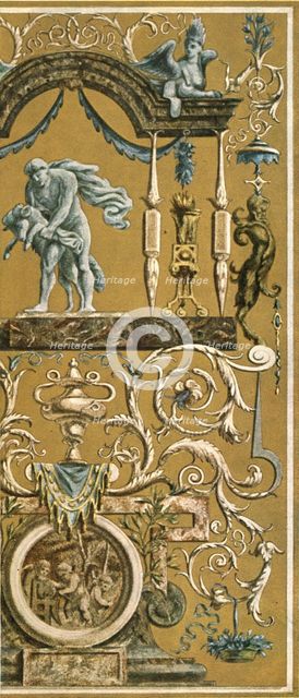 Decorative painting in the Louvre, Paris, France, (1928). Creator: Unknown.