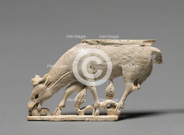 Decorative Plaque: Browsing Stag, 900-800 BC. Creator: Unknown.
