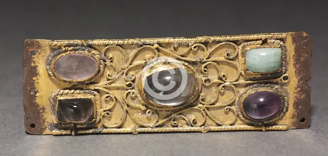 Decorative Plaque, Probably from a Reliquary Shrine, c. 1200. Creator: Unknown.