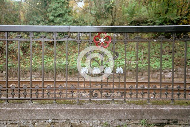 Decorative railings, near Morecambe, Lancashire, 1999. Artist: P Williams
