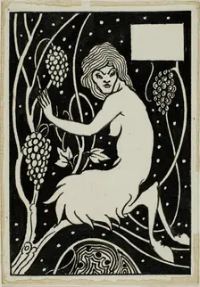Decorative Study: Satyr, 1892/98. Creator: Aubrey Beardsley