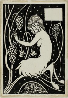 Decorative Study: Satyr, 1892/98. Creator: Aubrey Beardsley