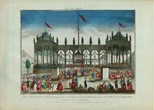 Decoration and Illumination of the Bastille for the Festival of the Federation on 14 July 1790. Creator: Anonymous