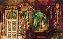 Decoration design for Empress Elisabeth's bedroom in the Hermesvilla..., 1882. Creator: Hans Makart