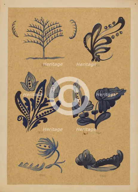 Decoration for Stoneware, 1935/1942. Creator: A. Zimet.