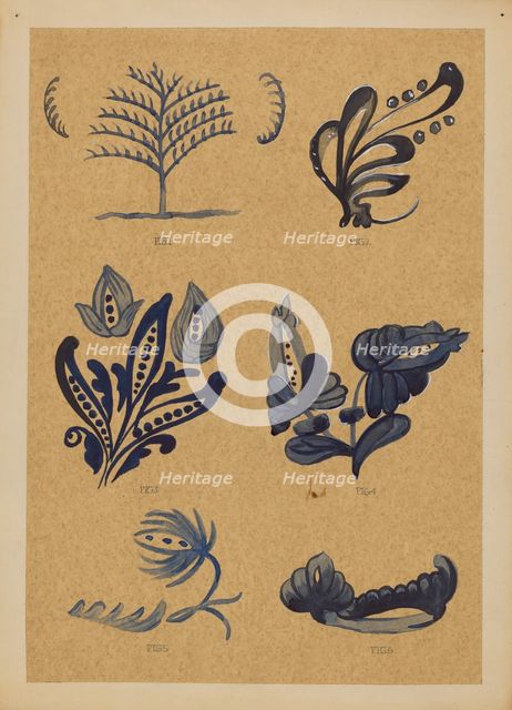 Decoration for Stoneware, 1935/1942. Creator: A. Zimet.