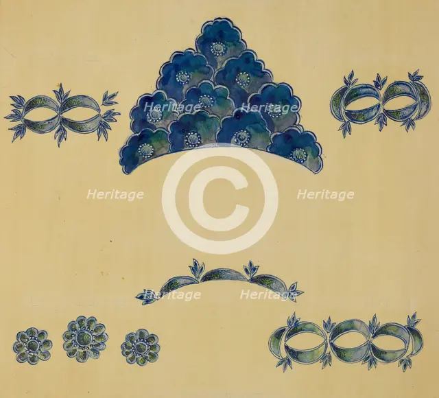 Decoration for Stoneware, 1935/1942. Creator: A. Zimet.