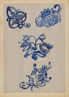 Decoration for Stoneware, 1935/1942. Creator: A. Zimet