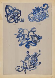Decoration for Stoneware, 1935/1942. Creator: A. Zimet