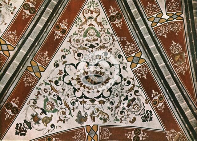 Decoration in the Church of Saint-Martin, Lutry, Vaud, Switzerland, (1928). Creator: Unknown.