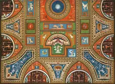 Decoration in the Borgia Apartments, Apostolic Palace, the Vatican, Rome, Italy, (1928). Creator: Unknown