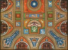 Decoration in the Borgia Apartments, Apostolic Palace, the Vatican, Rome, Italy, (1928). Creator: Unknown