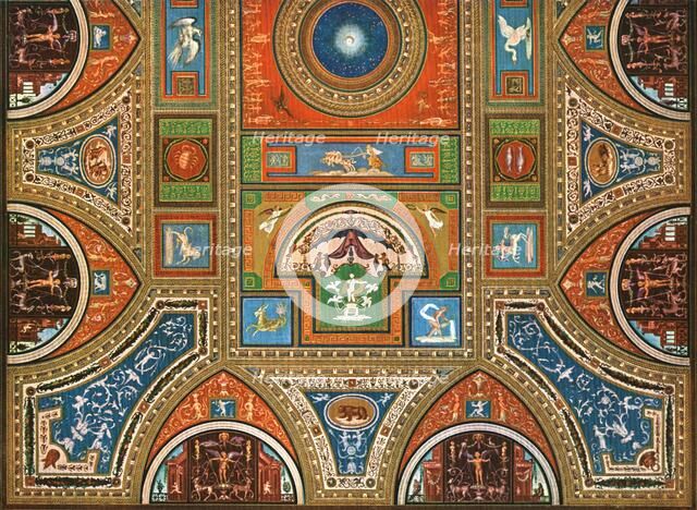 Decoration in the Borgia Apartments, Apostolic Palace, the Vatican, Rome, Italy, (1928). Creator: Unknown.