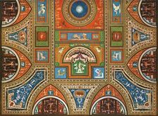 Decoration in the Borgia Apartments, Apostolic Palace, the Vatican, Rome, Italy, (1928). Creator: Unknown