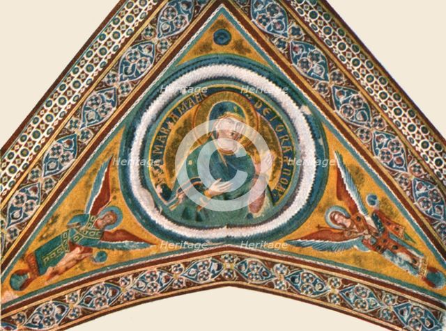 Decoration in the Basilica of Saint Francis, Assisi, Italy, (1928).  Creator: Unknown.