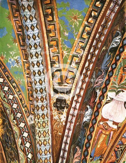 Decoration in the Basilica of Saint Francis, Assisi, Italy, (1928). Creator: Unknown.