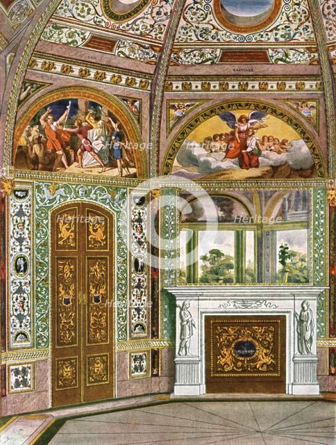 Decoration in the Octagon (Garden Pavilion) in Buckingham Palace, London, (1928). Creator: Unknown.