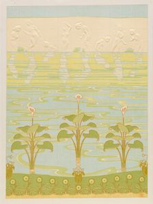 Decoration in Enameled Tiles for Bathroom, 1898. Creator: Félix Albert Anthyme Aubert (French, 1866-1940); Alexandre-Louis-Marie Charpentier (French, 1856-1909), and