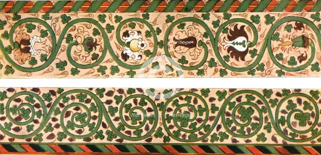 Decoration in Kumla Church, Sweden, (1928). Creator: Unknown.