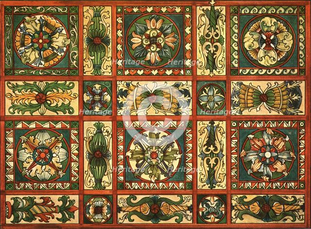 Decoration in St Valentine's Church, Chechlau, (1928). Creator: Unknown.