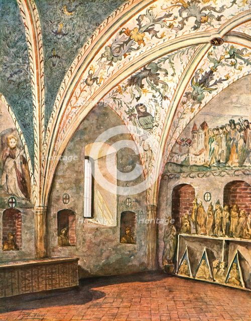 Decoration in St Nicholas' Church, Jüterbog, Brandenburg, Germany, (1928). Creator: Unknown.