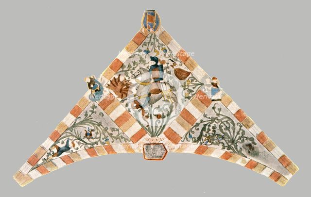 Decoration in St Peter's Church, Bastogne, Belgium, (1928).  Creator: Unknown.