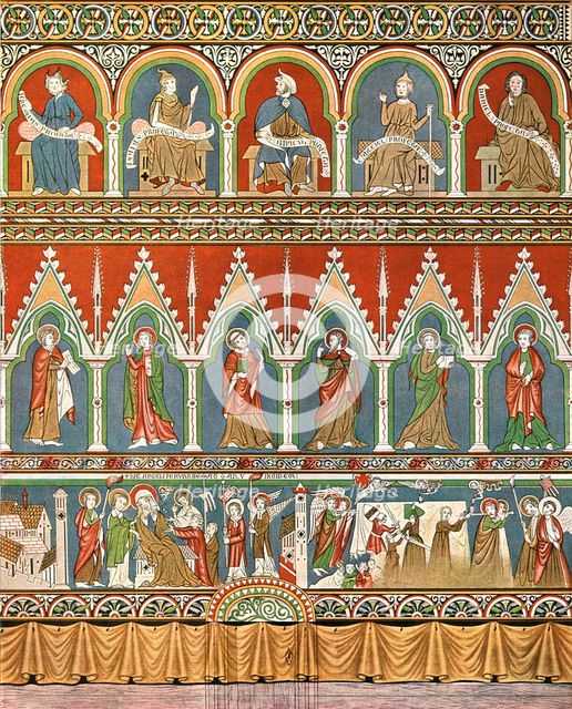 Decoration in Stora Råda Old Church, Västra Götaland, Sweden, (1928). Creator: Unknown.