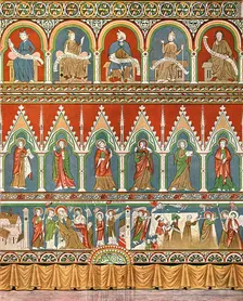 Decoration in Stora Råda Old Church, Västra Götaland, Sweden, (1928). Creator: Unknown
