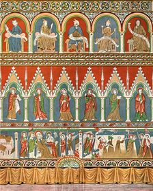 Decoration in Stora Råda Old Church, Västra Götaland, Sweden, (1928). Creator: Unknown