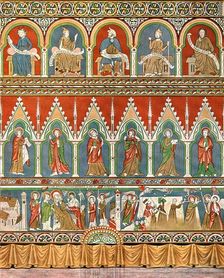 Decoration in Stora Råda Old Church, Västra Götaland, Sweden, (1928). Creator: Unknown