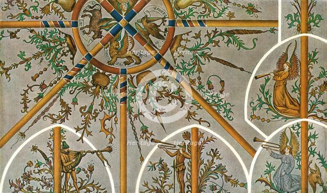 Decoration in Stedum Church, Groningen, Netherlands, (1928).  Creator: Unknown.