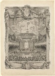 Decoration of the Hall of Spectacles, 1745. Creator: Charles Nicolas Cochin