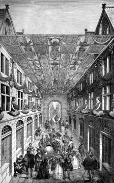 Decoration of the Notre Dame Bridge, Paris, for the entry of Charles IX of France, 1571 (1882-1884)
