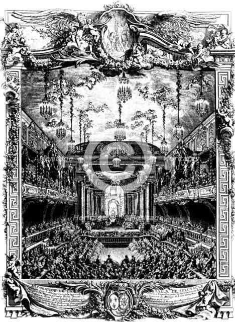 Decoration of a hall in Versailles, France, 1745.  Artist: Charles Nicolas Cochin