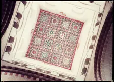 Decoration on the ceiling of the tower, St Albans Cathedral, Hertfordshire, 1958. Creator: Margaret F Harker